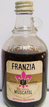 Miniature Bottle Library - Franzia Brothers