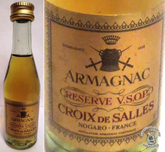 Armagnac Croix de Salles V.S.O.P. Armagnac Spiritueux